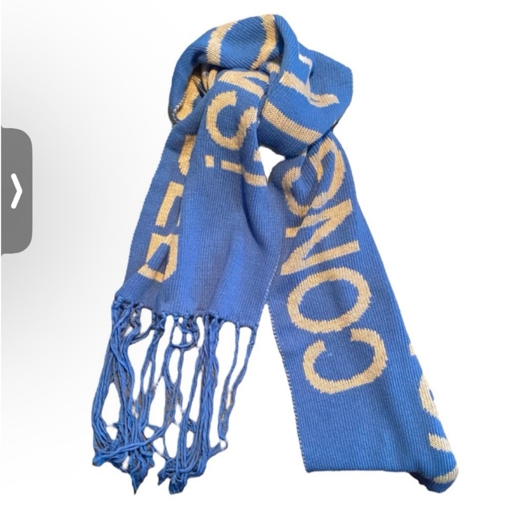 Wildfox Congratulations You Made It Out Of Bed Blanket Scarf in Blue + Gray